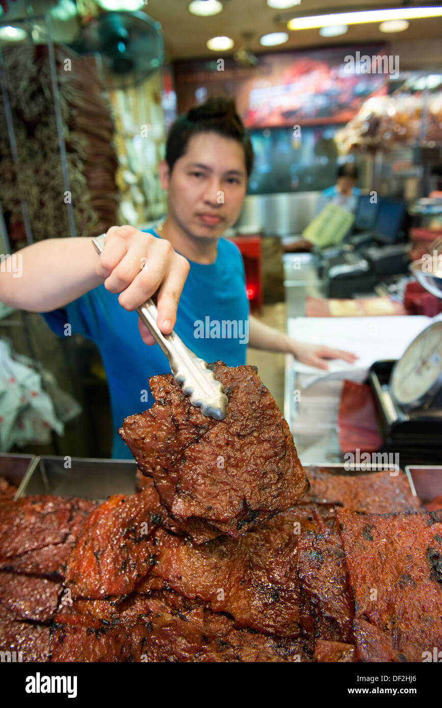 Bakkwa ( barbecued meat jerky ) is one of Singapore's most popular