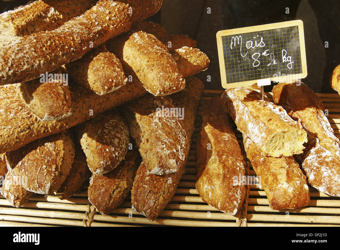 French ´flute´ bread, France Stock Photo Alamy