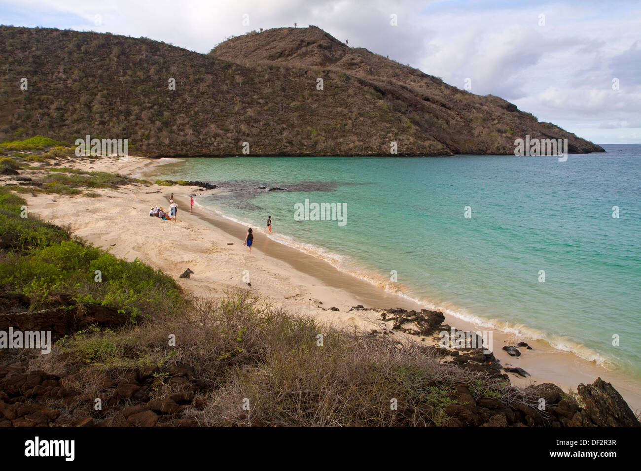 Beach on Floreana Island, Galapagos Islands Stock Photo