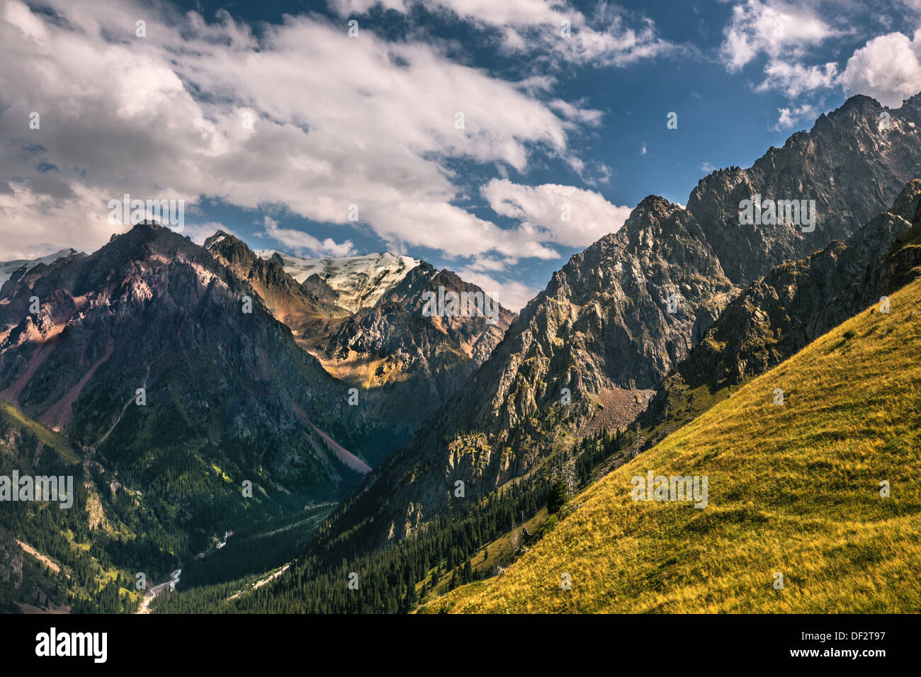 nature landscape rocky mountains Central Asia Stock Photo - Alamy