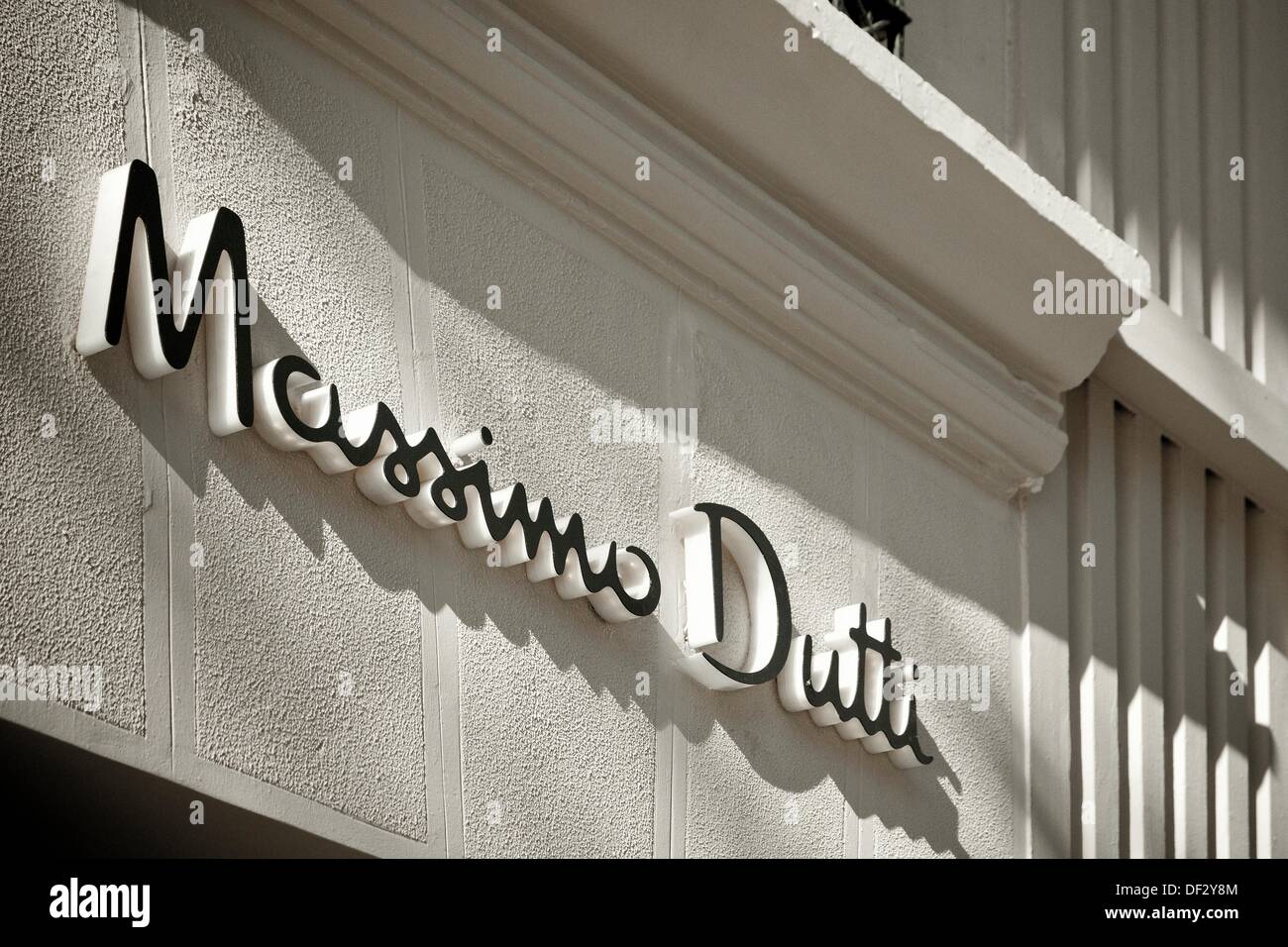 Massimo Dutti shop in Serrano Street, Madrid Spain Stock Photo - Alamy