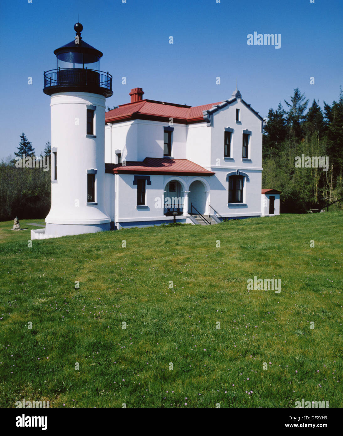 Admiralty Head Lighthouse in Fort Casey State Park. Whidbey Island