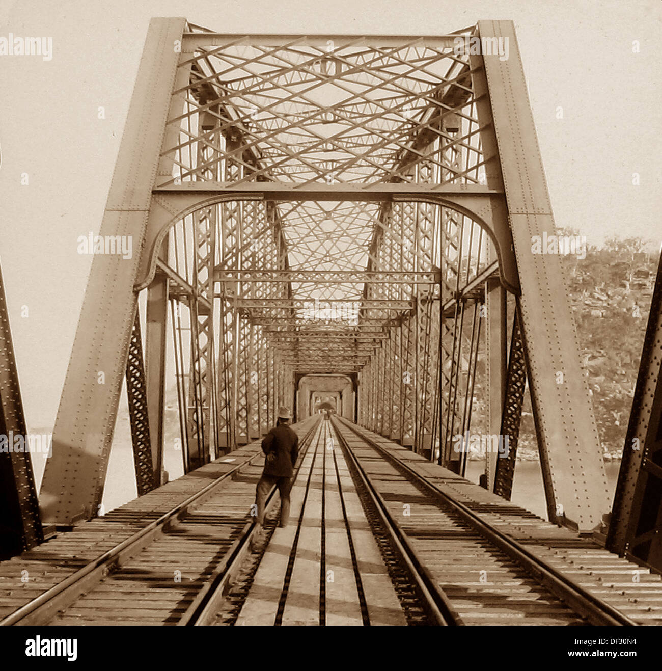 Hawkesbury Railway Bridge New South Wales Australia Victorian period Stock Photo