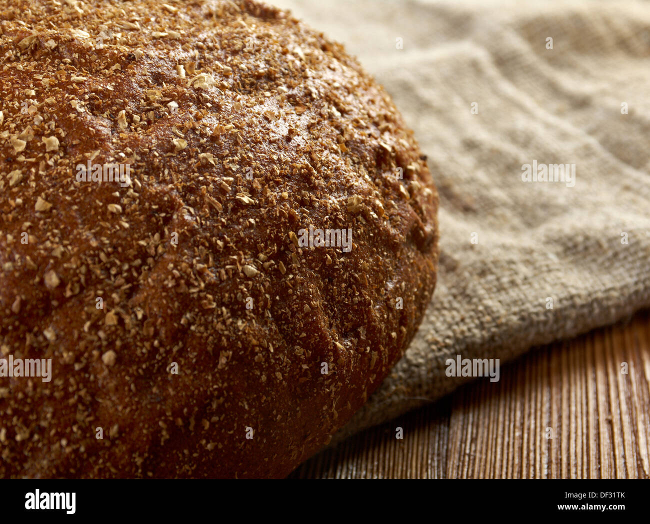 farmhouse bread .farm-style country Stock Photo