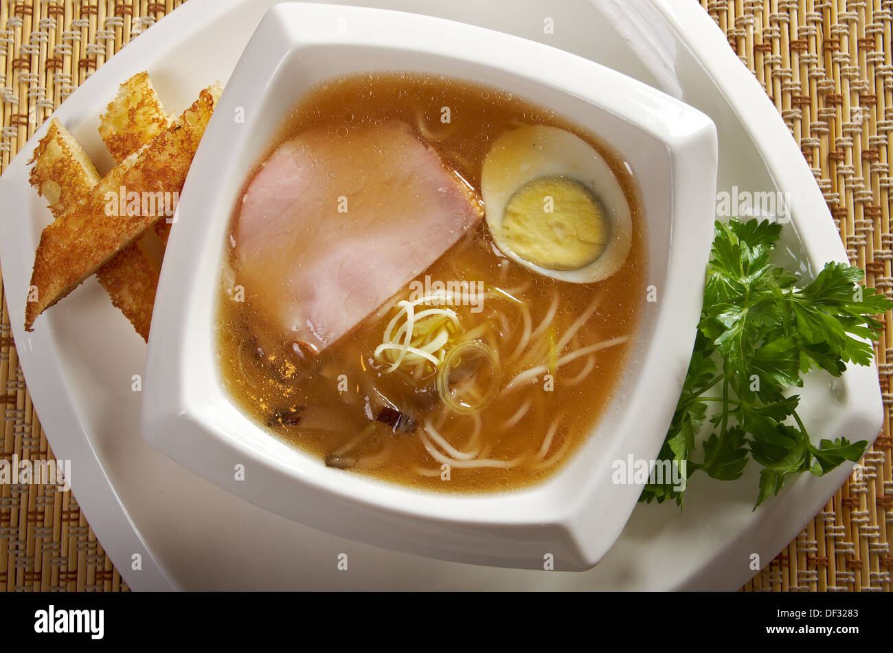 delicious miso ramen. japanese soup Stock Photo Alamy