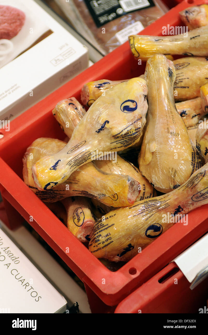 Frozen chicken thighs Stock Photo Alamy