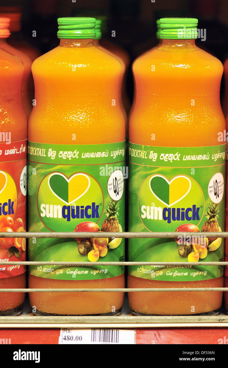 Fruit juice in a supermarket. Colombo, Sri Lanka Stock Photo Alamy