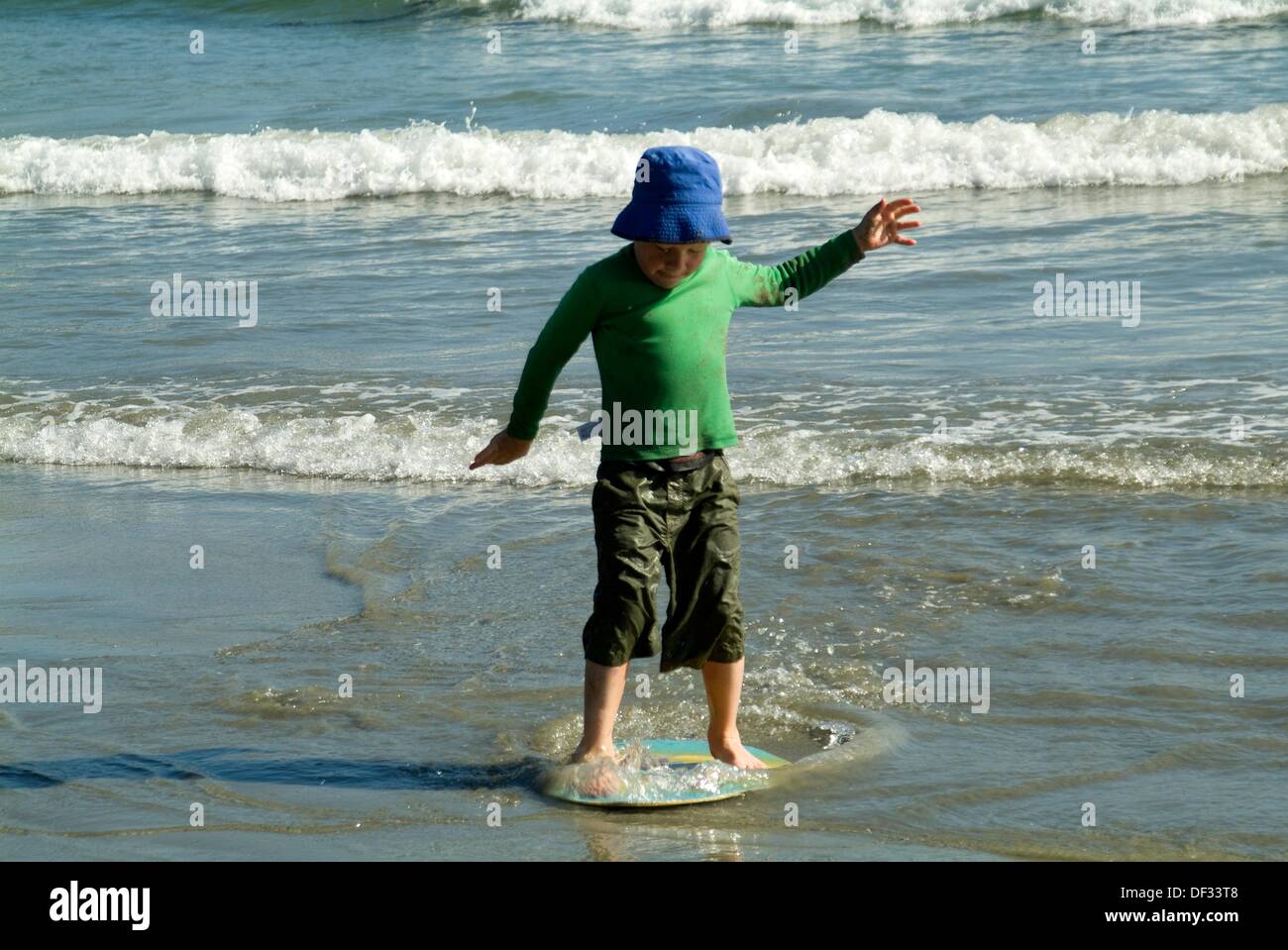 Seven year old boy on board hires stock photography and images Alamy