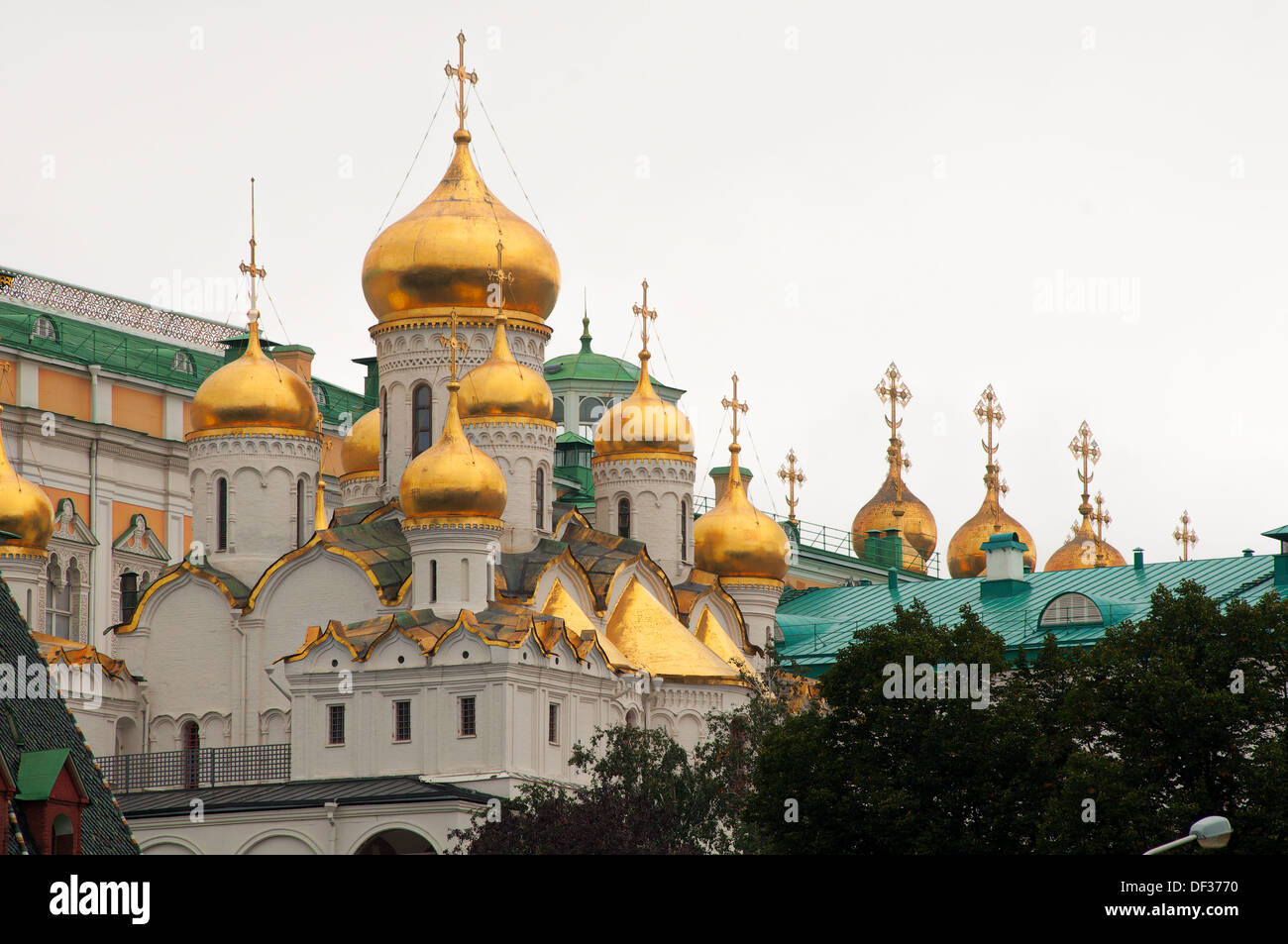 Cathedral of the Annunciation of Moscow Kremlin Stock Photo