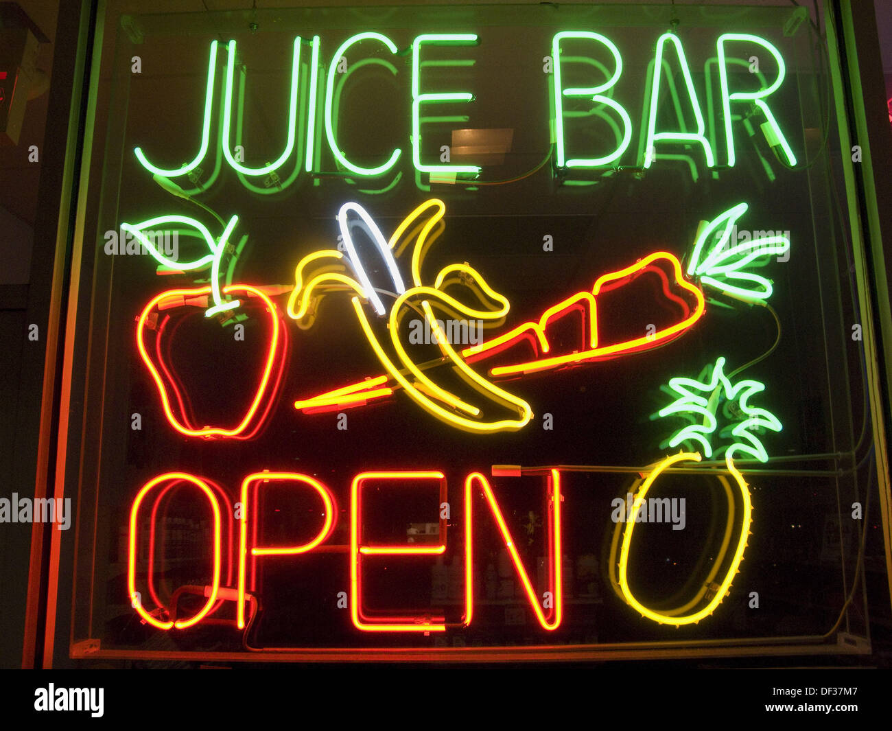 Juice bar sign Stock Photo Alamy