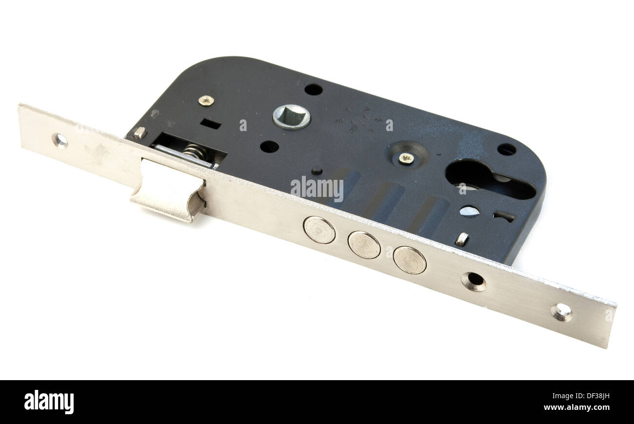 door lock is isolated on white background Stock Photo - Alamy