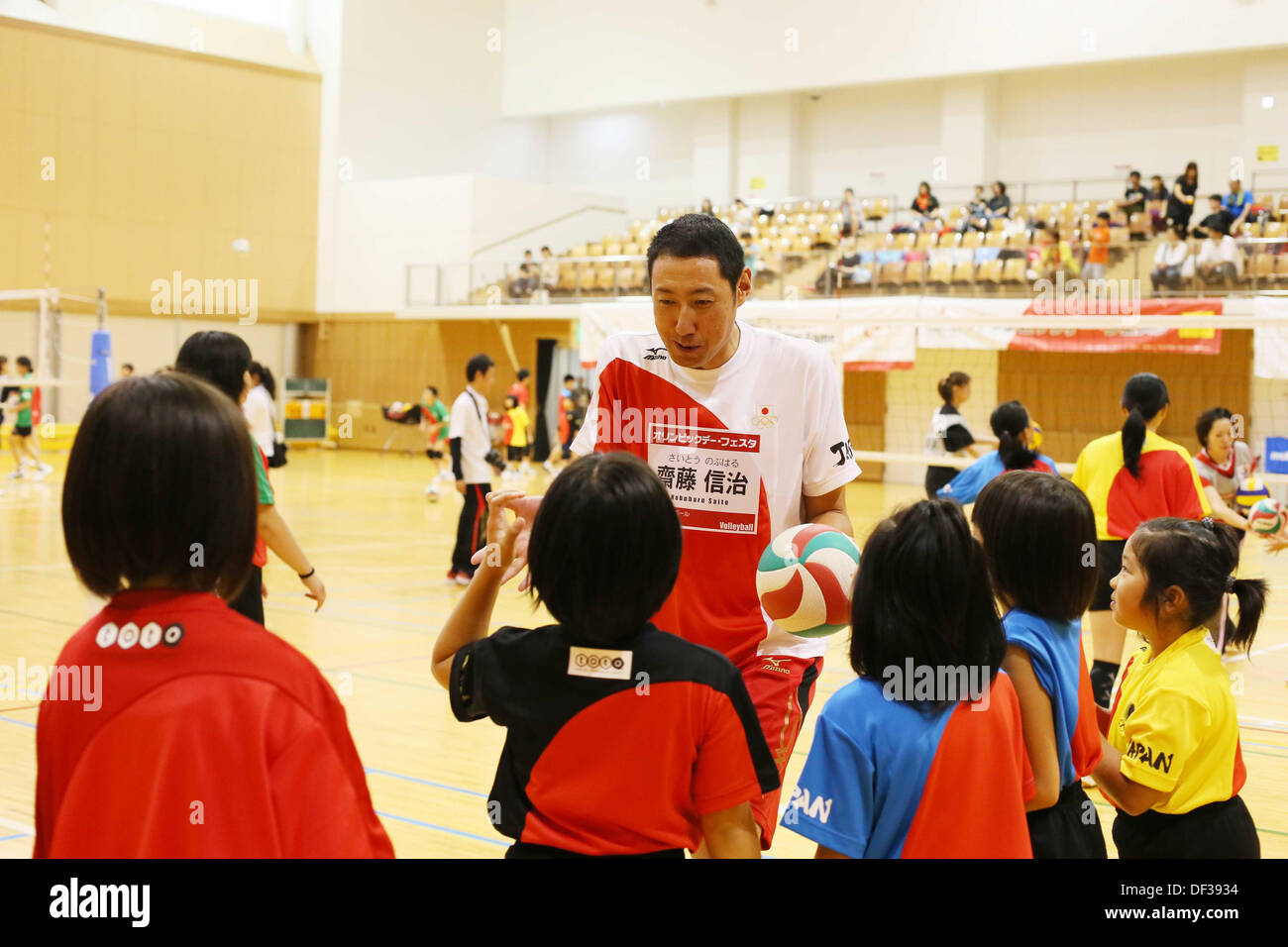 Nobuharu Saito, SEPTEMBER 16, 2013 - JOC : Olympic day festival in Shindenhigashi, Miyagi, Japan. (Photo by AFLO SPORT) Stock Photo