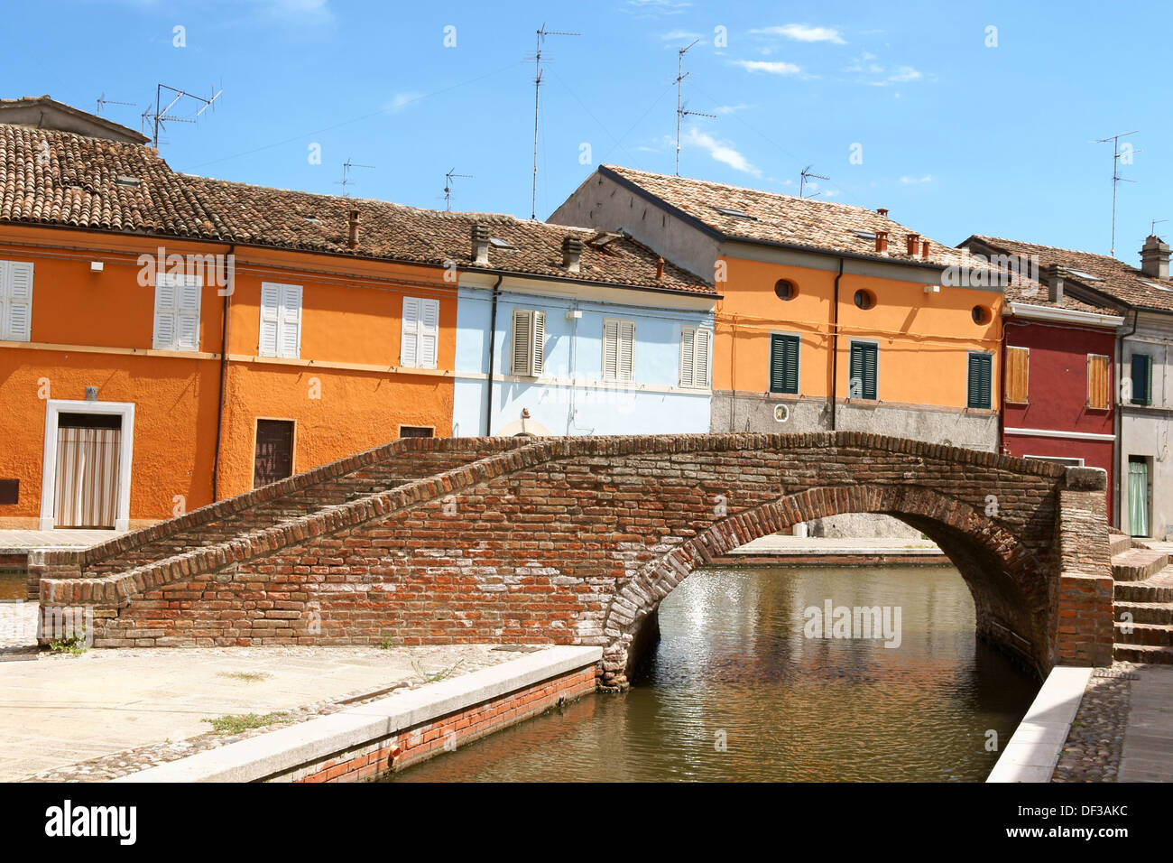 Colorful houses of Comacchio in the province of Ferrara in Italy Stock  Photo - Alamy