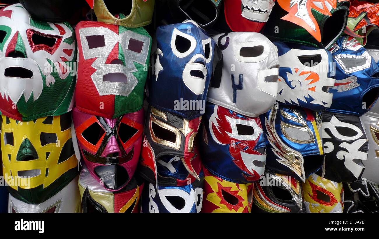 Máscaras de luchador. Ciudad de México Stock Photo Alamy