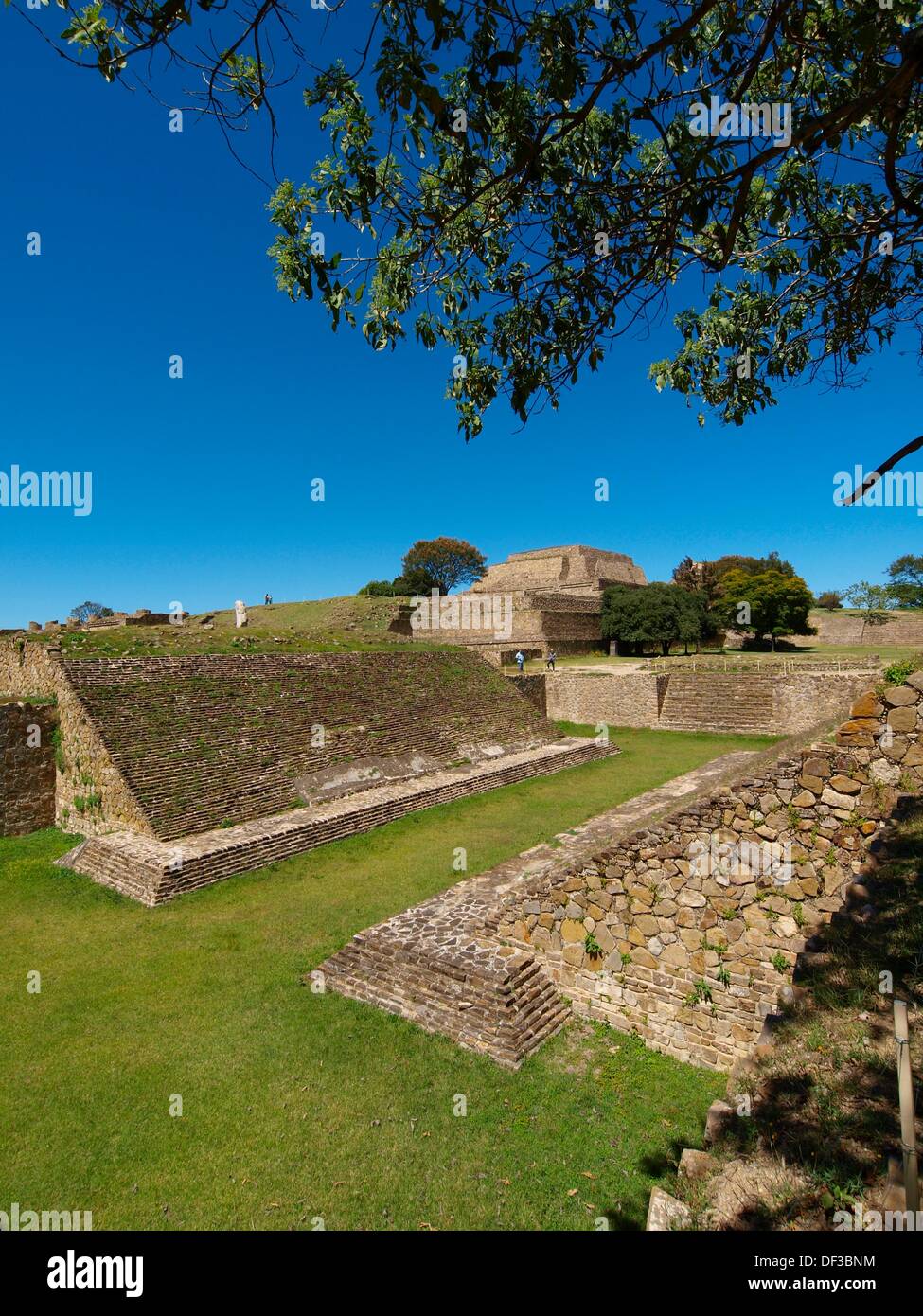 Ball game court. Monte Albán. Zapotec archeological site. Oaxaca