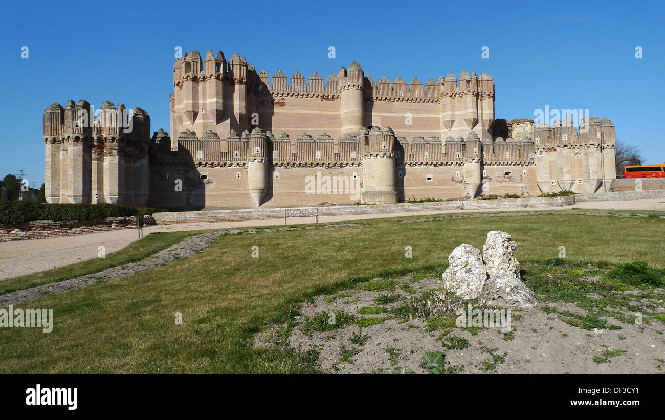 Castillo. Coca. Provincia Segovia. Castilla. España. Stock Photo