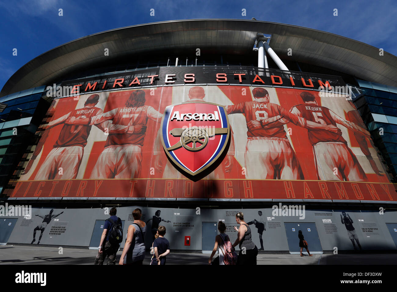 UK, LONDON : Arsenal Emirates Stadium in North London. 2 September 2013. Stock Photo
