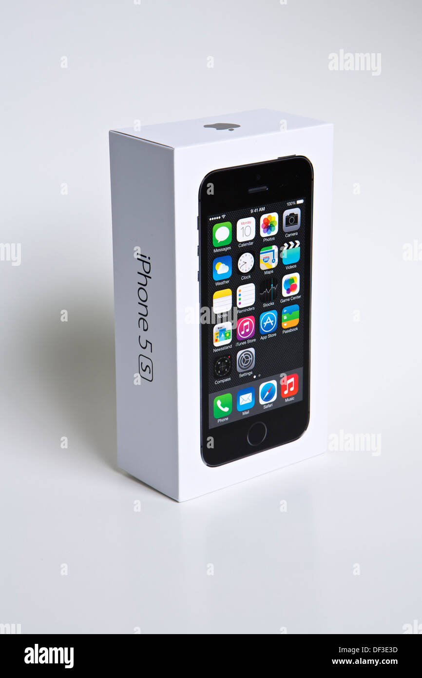 Apple iPhone 5S package Stock Photo