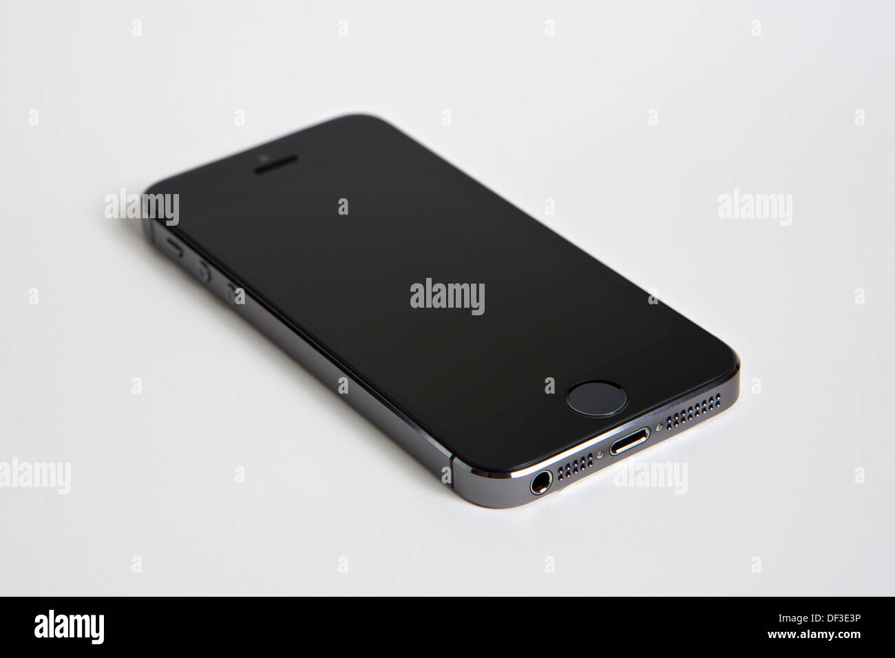 Apple iPhone 5S in space grey color Stock Photo
