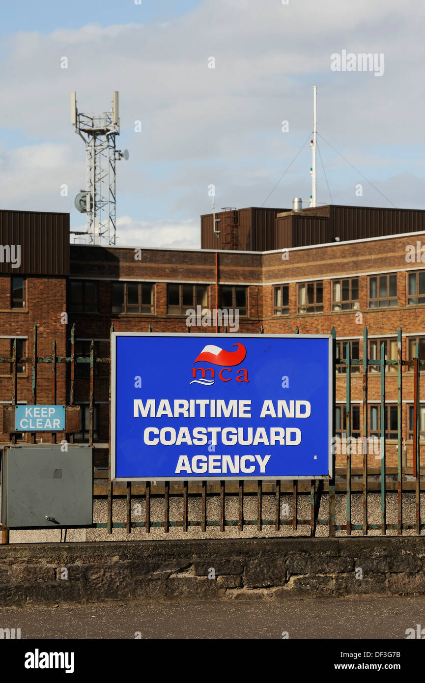 Scene at the Greenock premises of the Maritime and Coastguard agency
