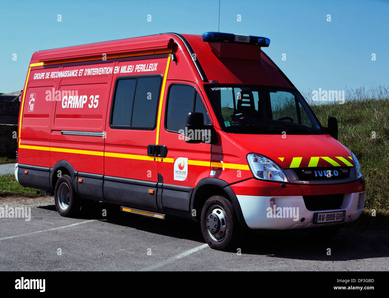 Sapeurs Pompiers Ille Vilaine Brittany Northern France Europe Stock Photo Alamy