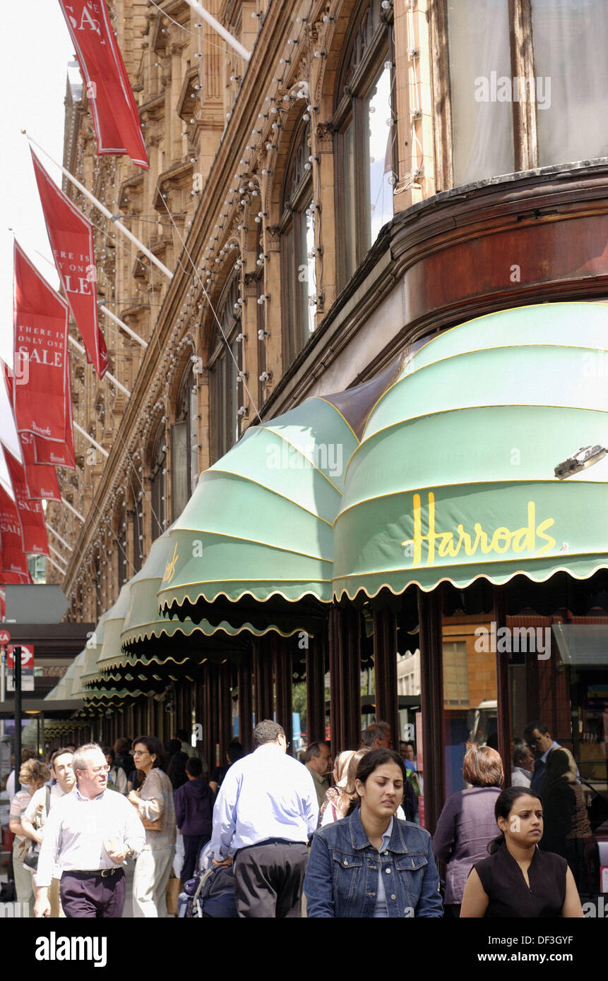 Harrod´s department store entrance door. London. England Stock Photo
