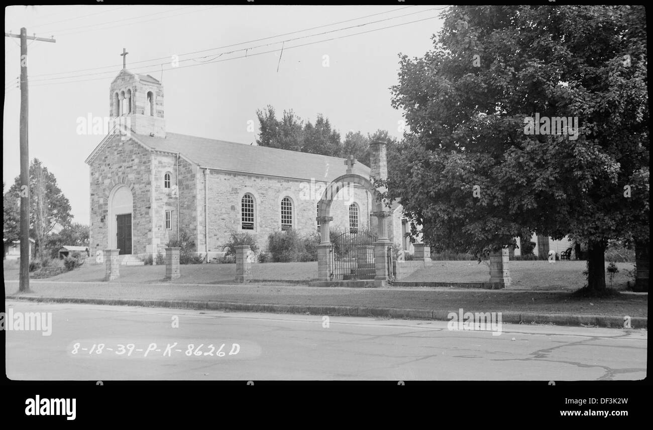 An old photograph of a Catholic Church, preserved in the United States ...