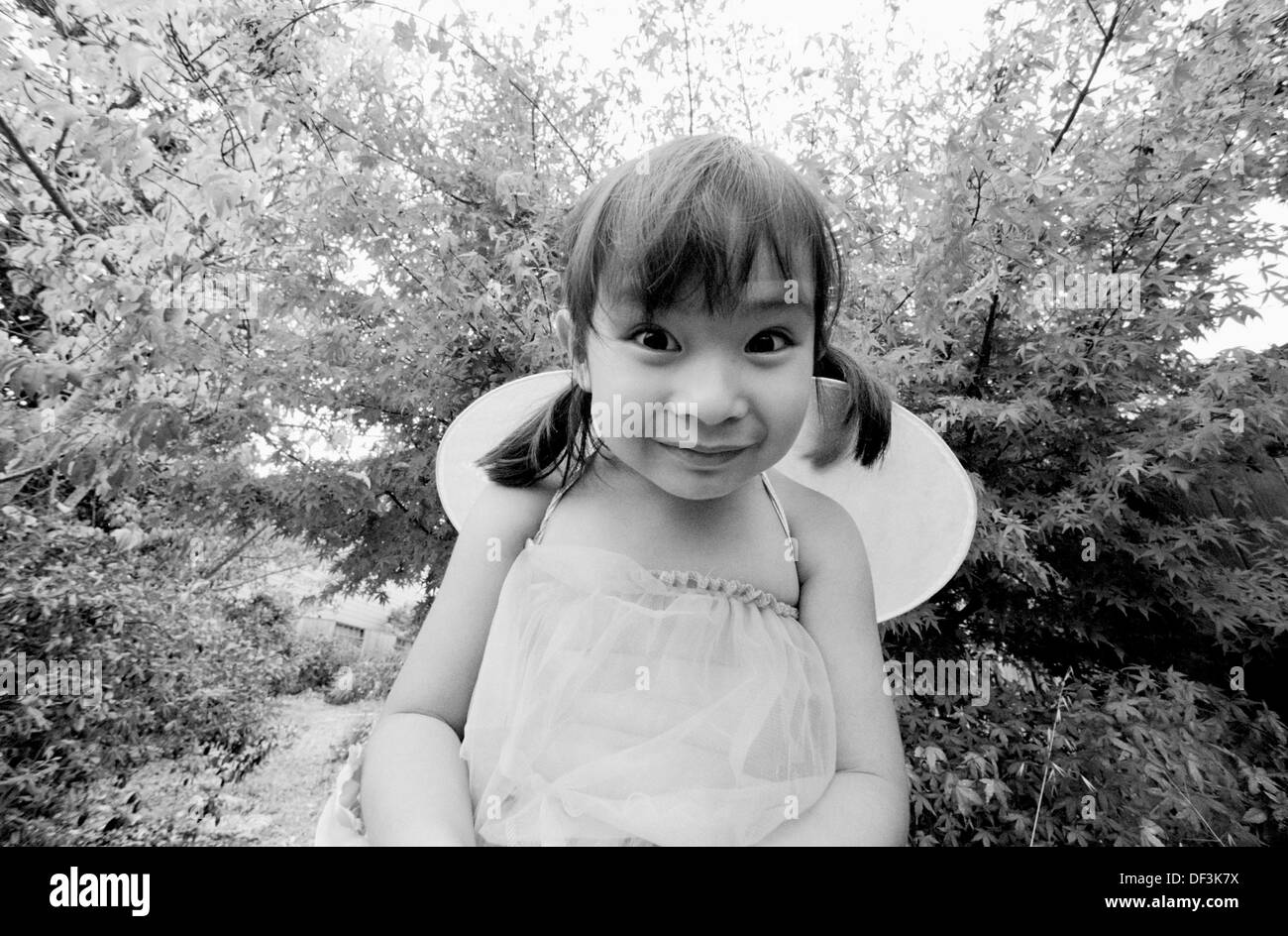 young girl with wings Stock Photo Alamy