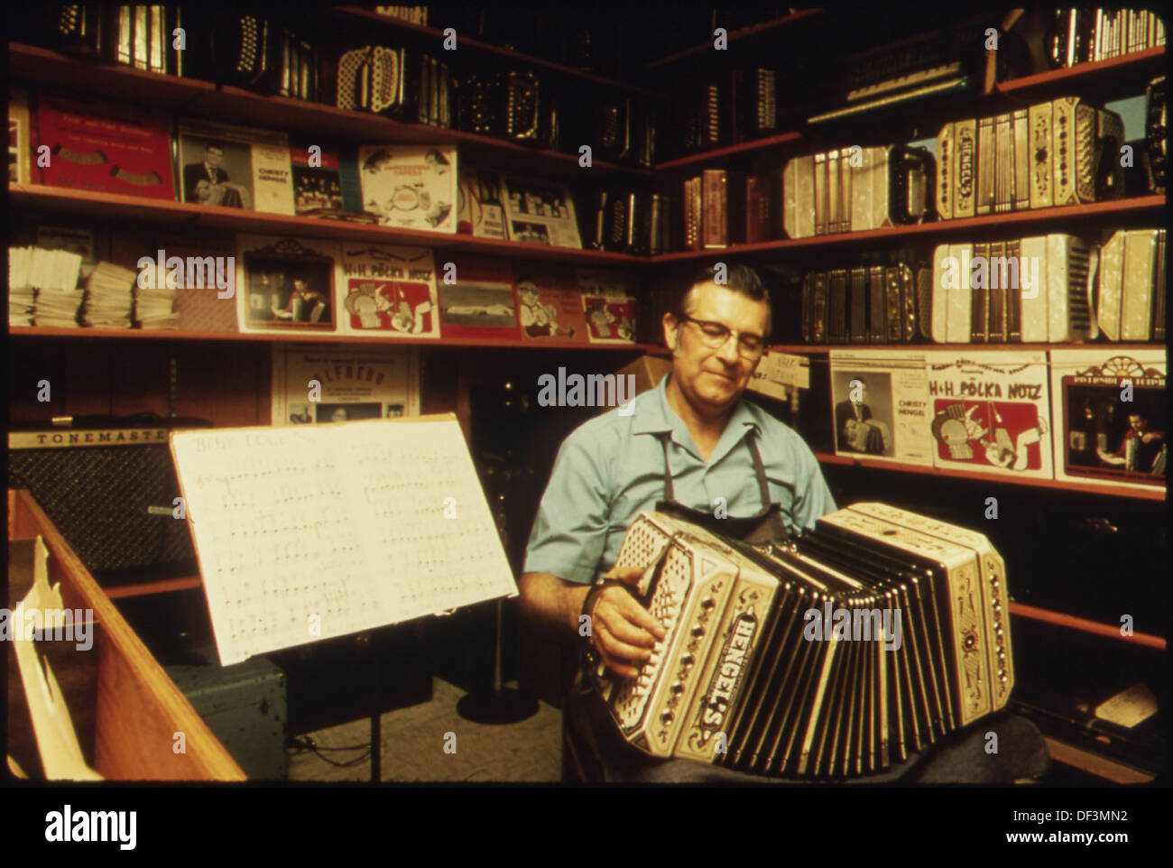 Christy Hengel is one of the few concertina manufacturers in the United