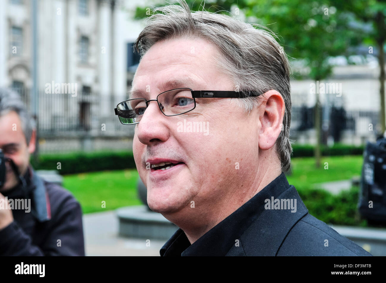 Belfast, Northern Ireland, 27th September 2013 - Protestant Coalition founder leader Jim Dowson Credit: Stephen Barnes/Alamy Live News Stock Photo