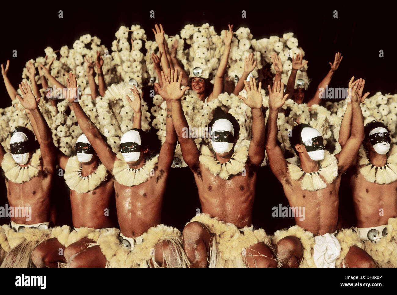 Singing and dancing competitions. Heiva Tahiti. July Festival, the most