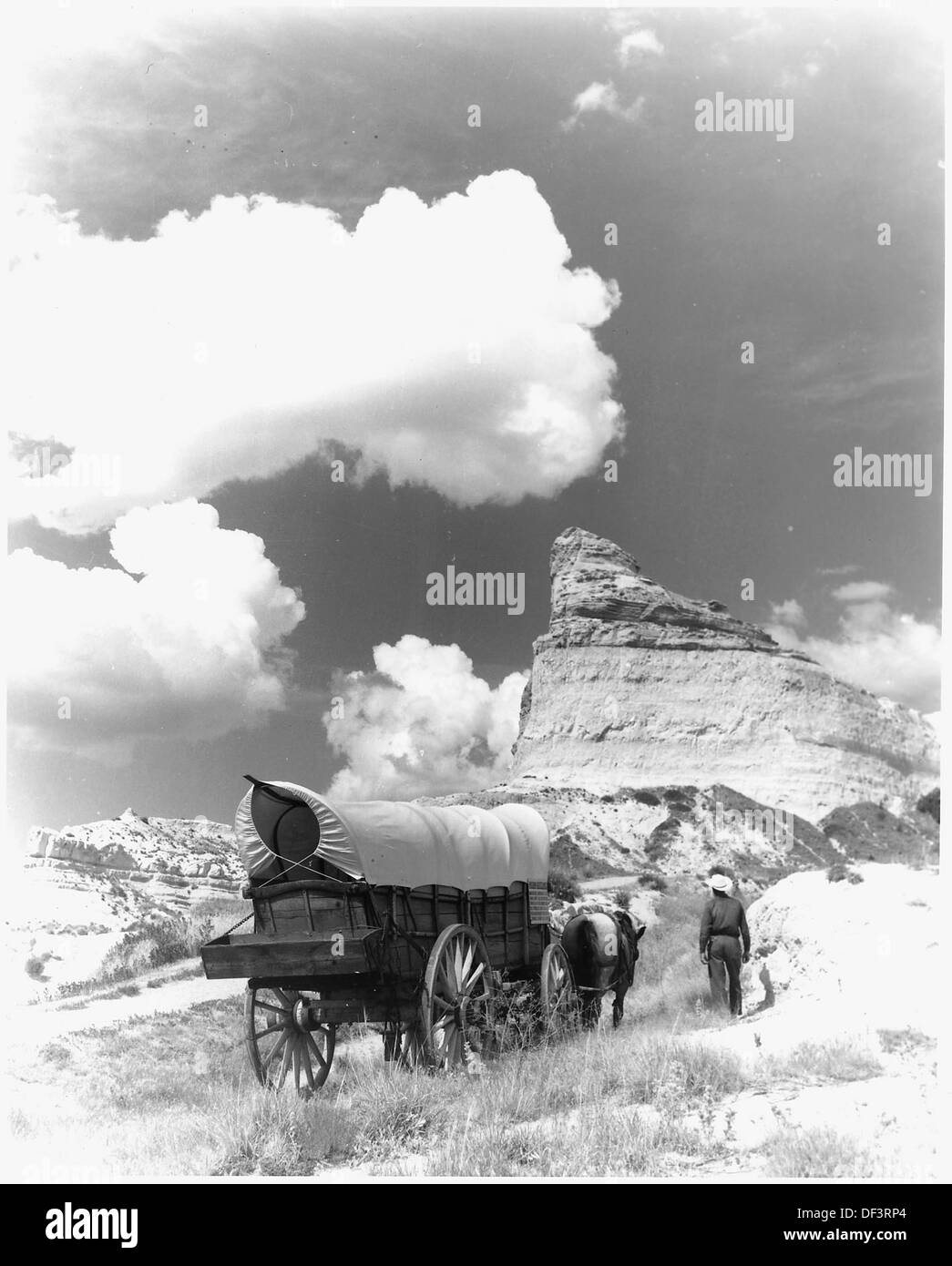 Oregon trail national historic Black and White Stock Photos & Images