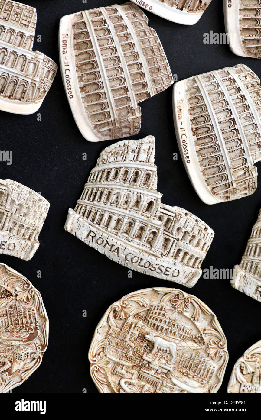 Rome souvenirs fridge Italy Stock Photo Alamy