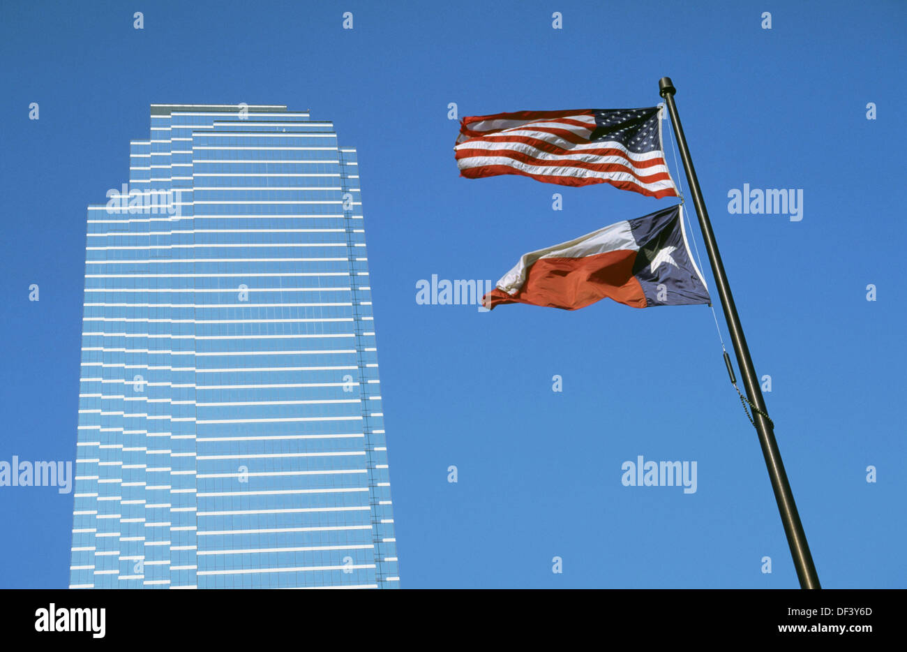 Texas flag. Dallas. Texas. USA. Stock Photo
