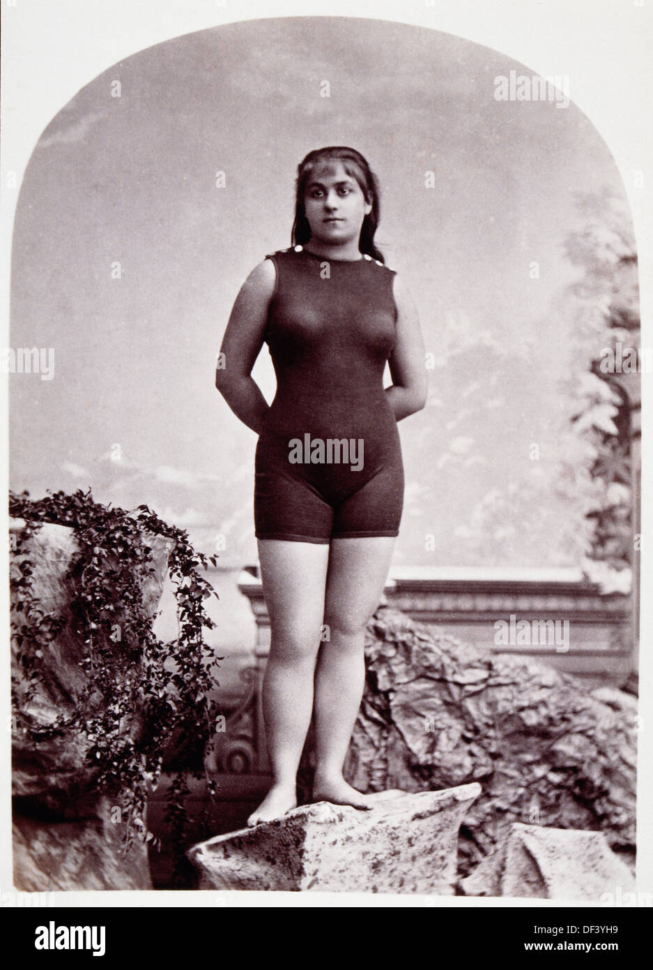 Dolly Adams, the Water Queen, Portrait, Circa 1880's Stock Photo