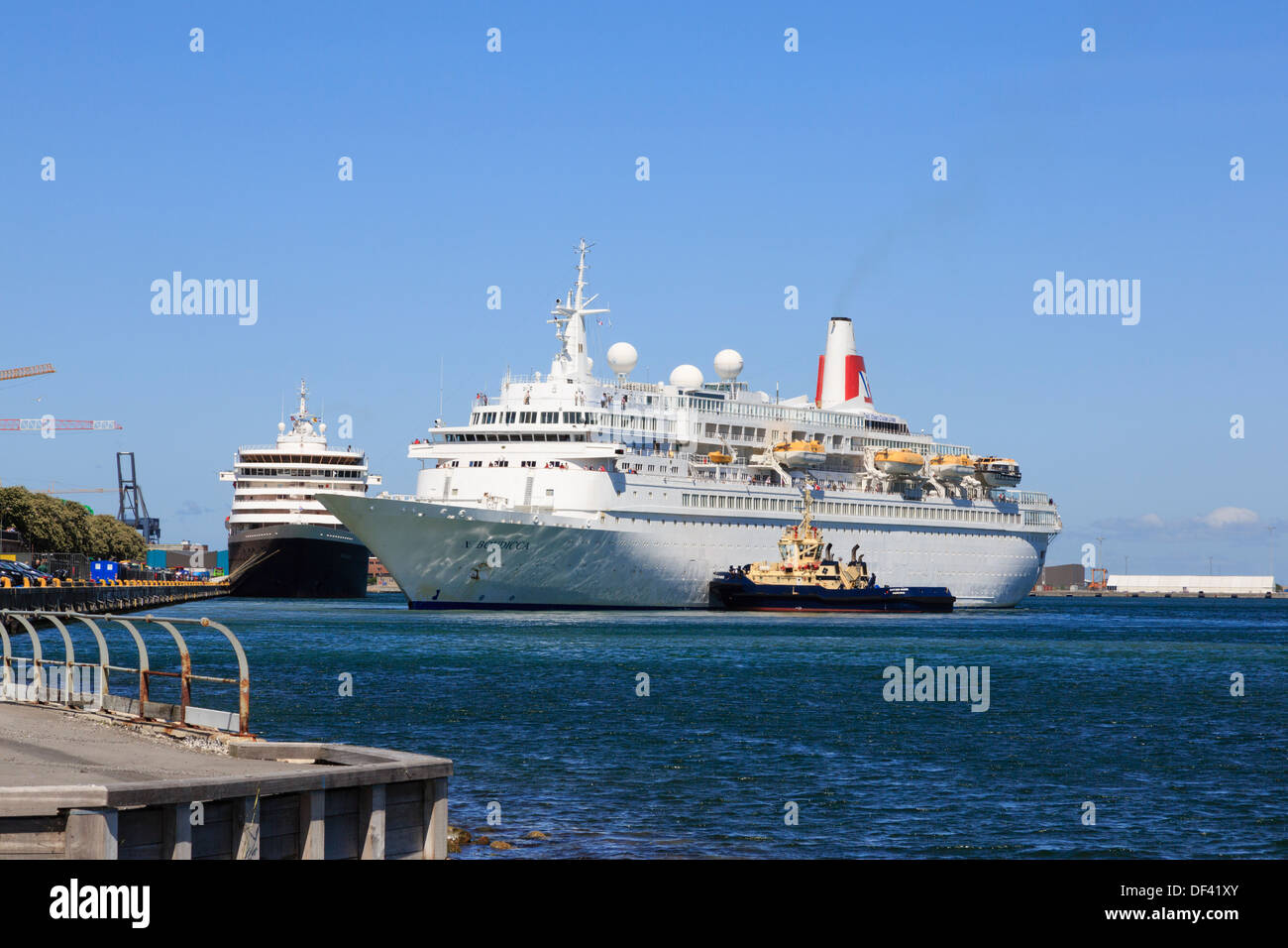 Fred Olsen cruise ship Boudicca docked in the harbour at Langelinie Pier, Copenhagen, Zealand, Denmark, Scandinavia Stock Photo