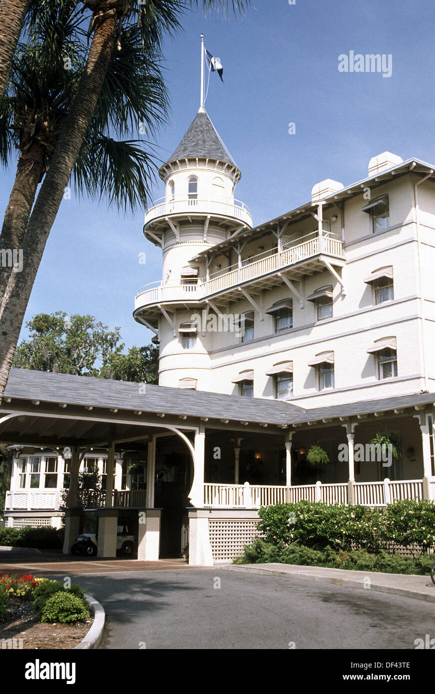 Historic Millionaires Row mansions in Jekyll Island. Brunswick,