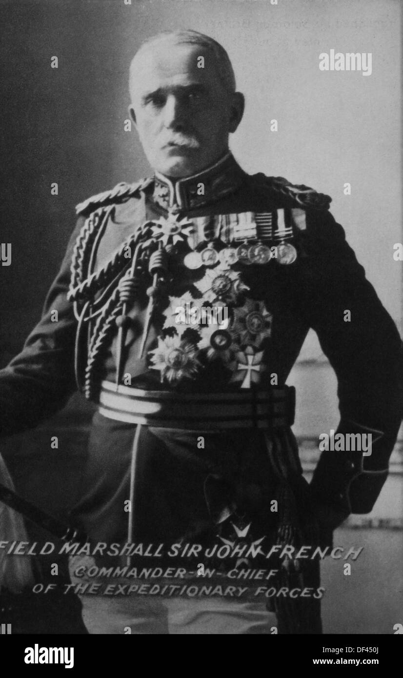 Field Marshall Sir John French, CommanderinChief, British