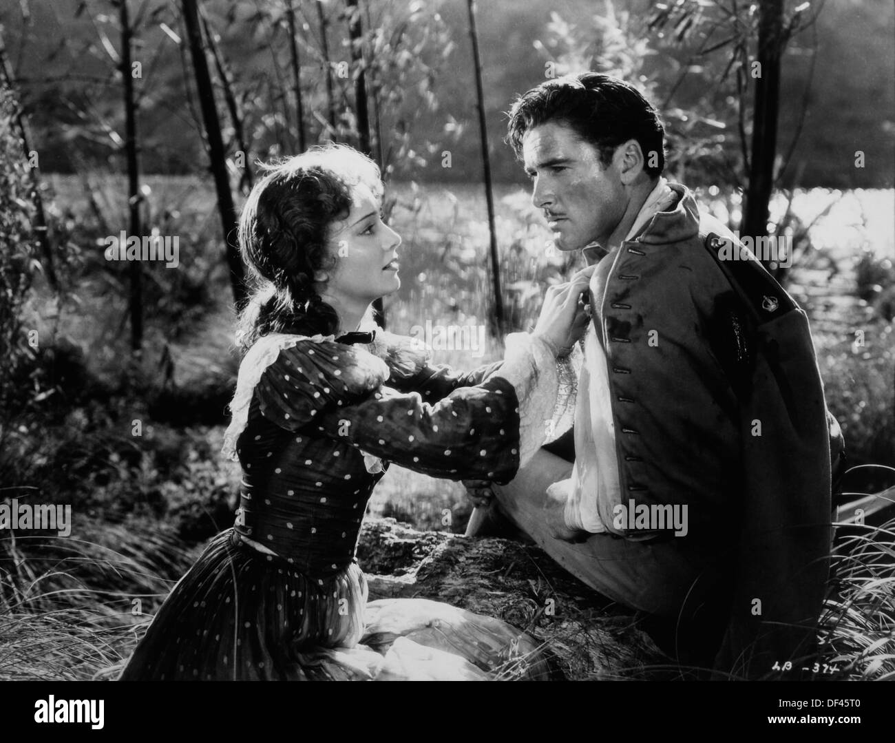 Olivia de Havilland and Errol Flynn, On-Set of the Film, 