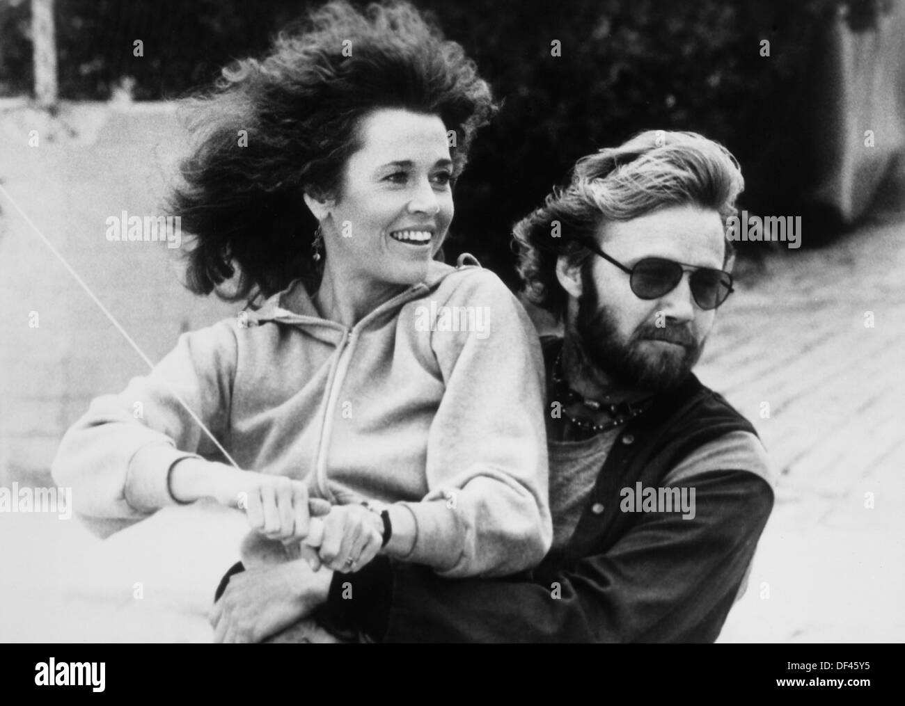 Jon Voight and Jane Fonda, On-Set of the Film, 'Coming Home', 1978 Stock Photo