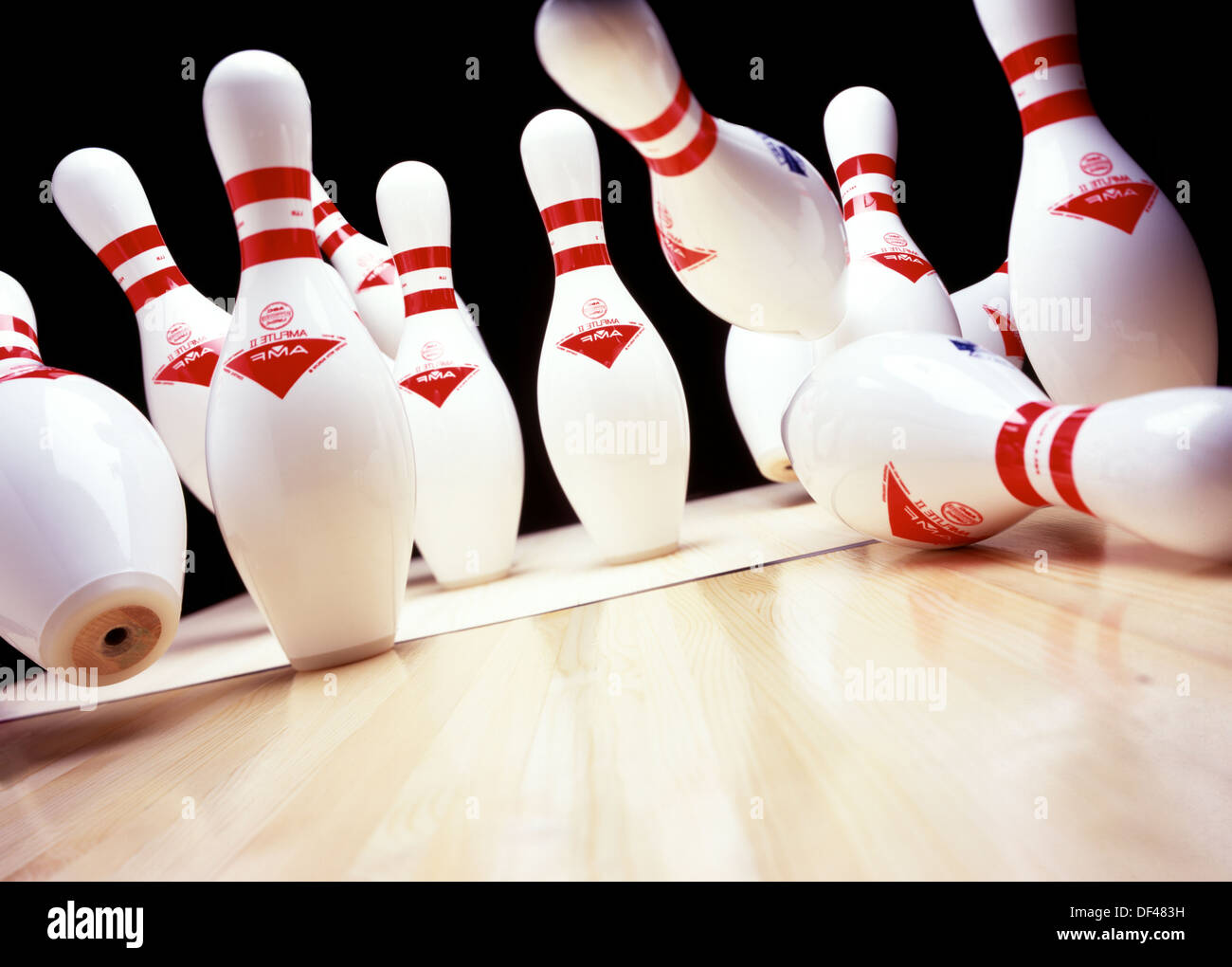 Bowling Pins Stock Photo