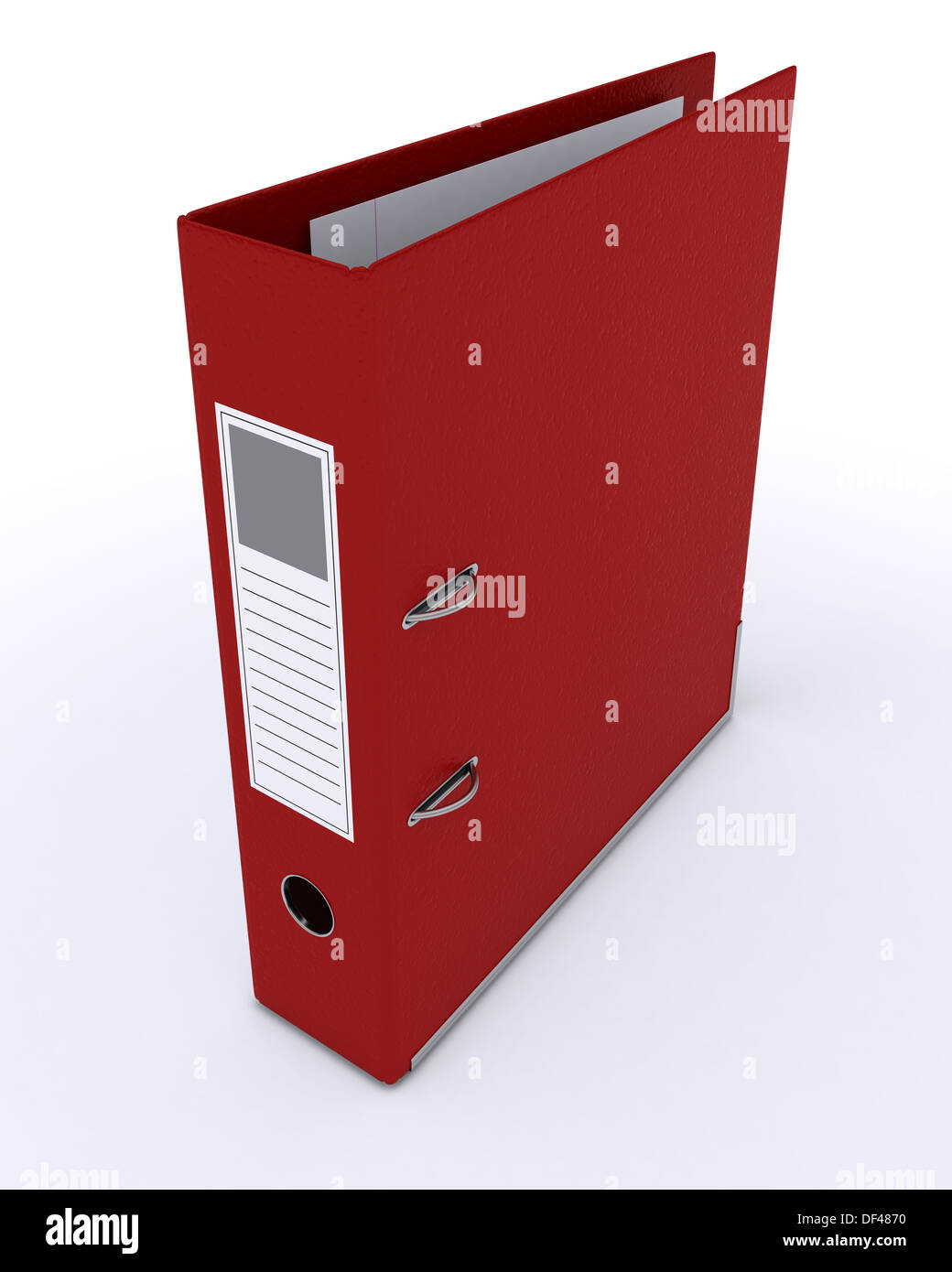 3D Render of Lever Arch Ring Binder Stock Photo Alamy