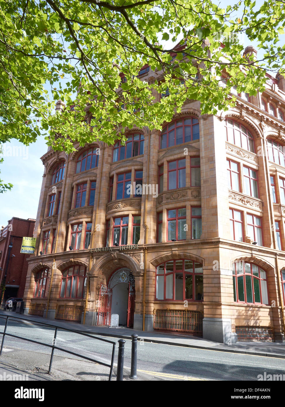 Entrance to Canada House in Chepstow Street Manchester UK Stock Photo
