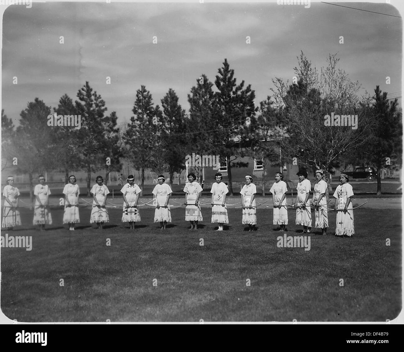 Girls in native dress Black and White Stock Photos & Images - Alamy