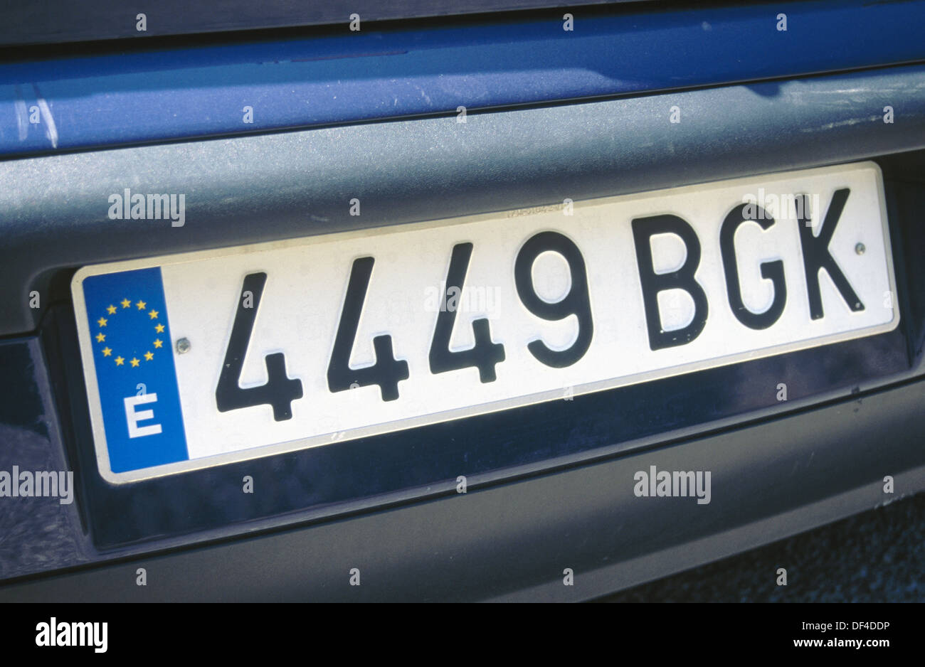 Spanish license plate hi-res stock photography and images - Alamy