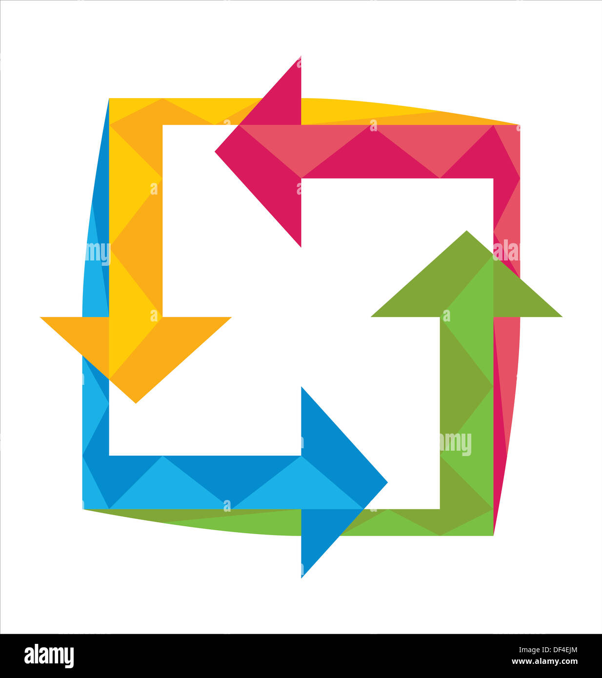 Four arrows hi-res stock photography and images - Alamy