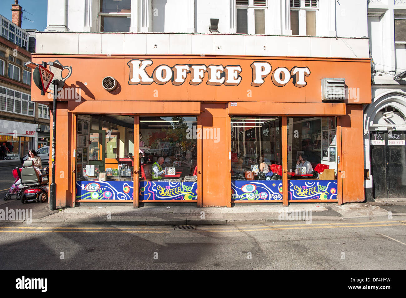 Koffee Pot. Manchester. Stock Photo