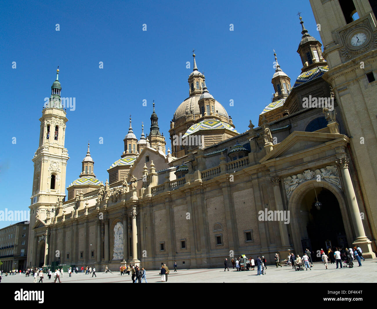 Basilica of Our Lady of the Pillar,Zaragoza,Spain Stock Photo