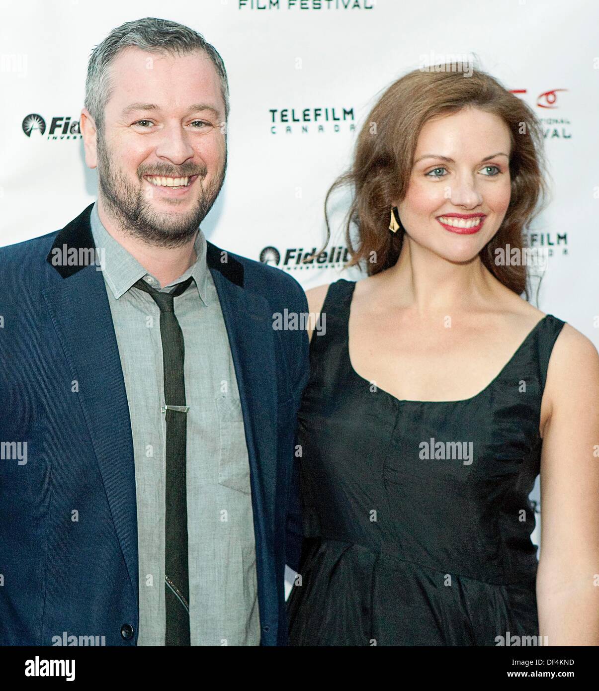 Vancouver, British Columbia, Canada. 26th Sep, 2013. Director JASON JAMES  and his wife arrive for the Vancouver International Film Festival's opening  night screening of the film 'Nebraska' at the Centre for the, image size:1205x1390