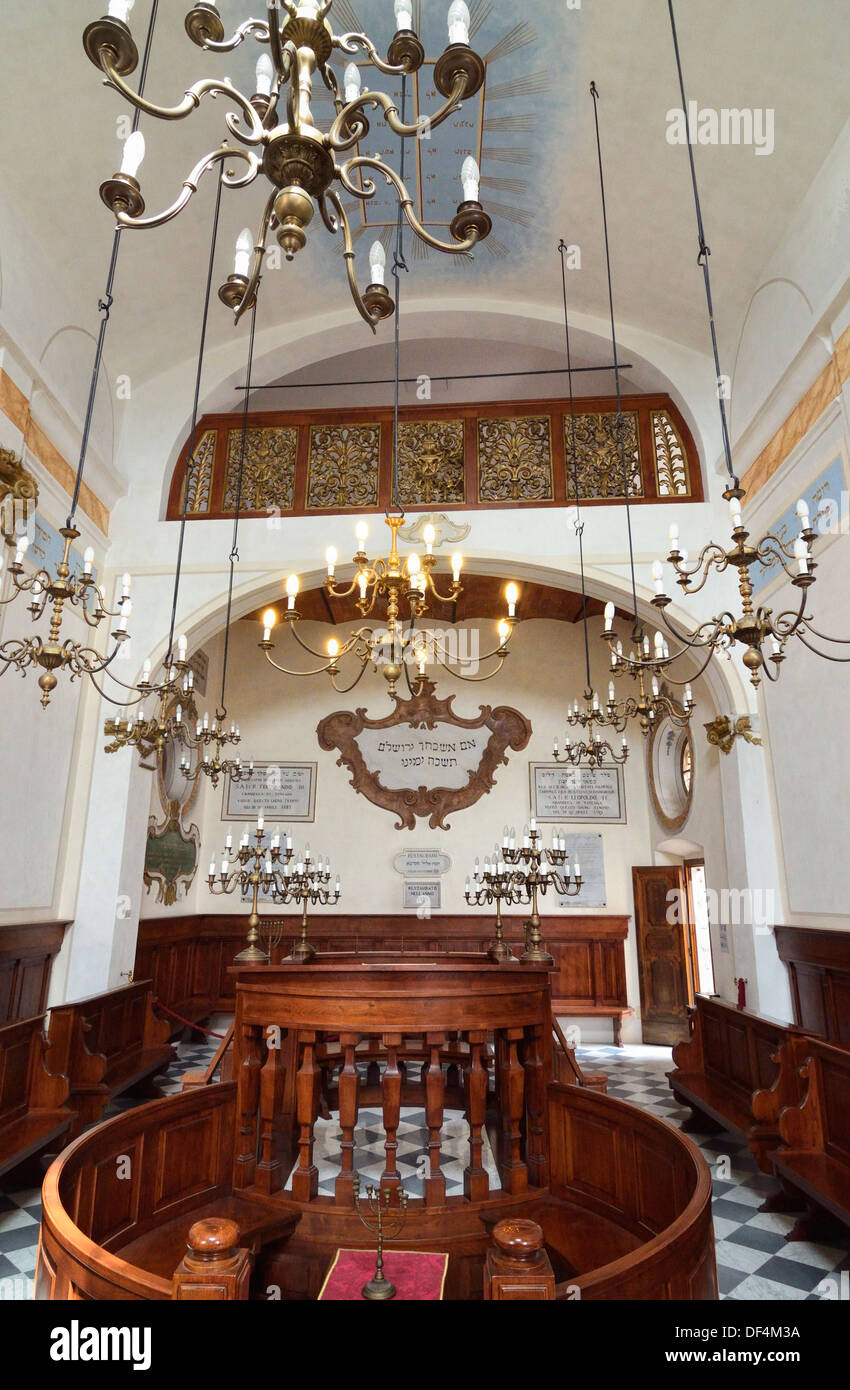 Synagogue in the historic hilltop village of Pitigliano, Italy Stock ...
